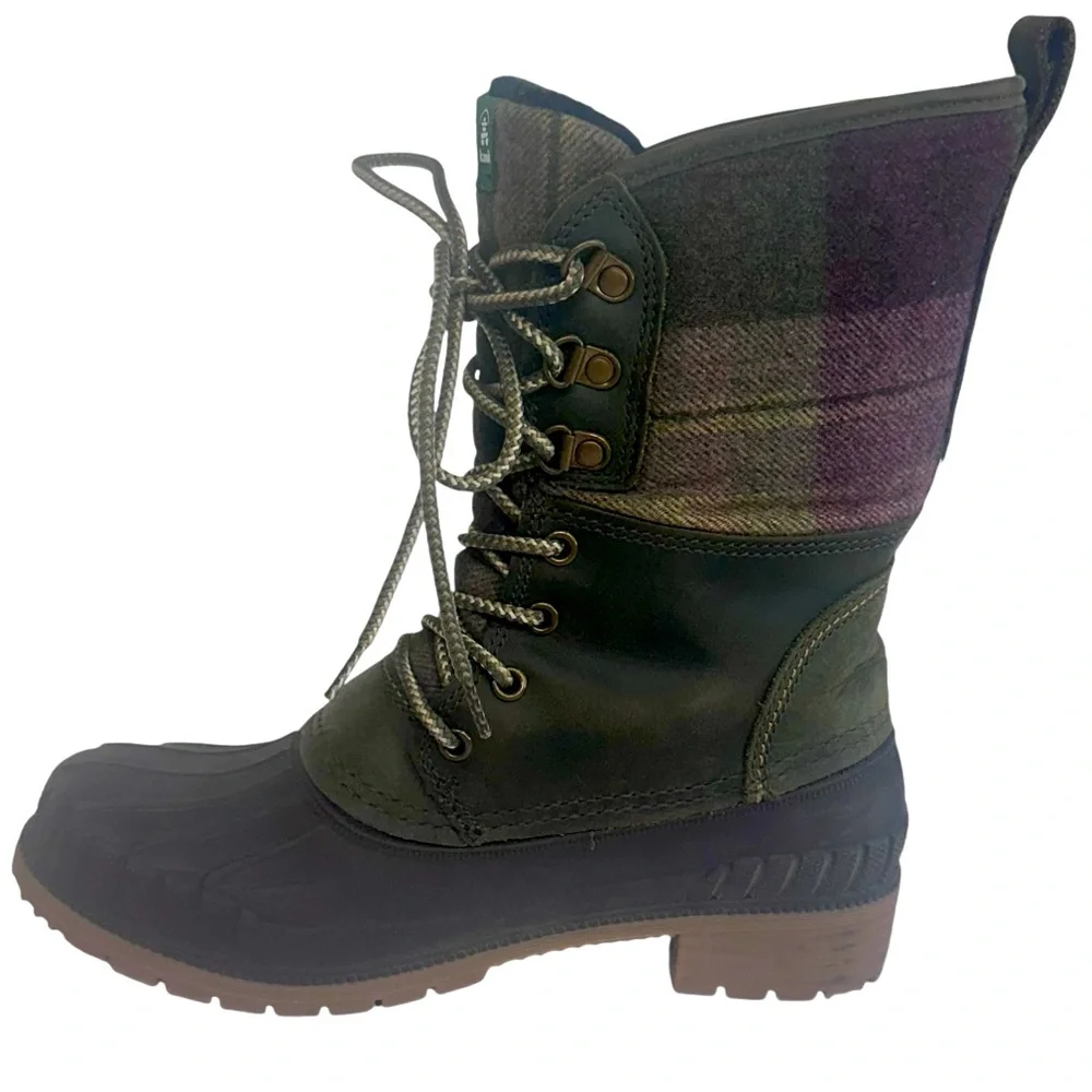 Kamik 3M Thinsulate Water Resistant Genuine Leather Lace Up High Boots Womens 7 - Picture 4 of 13